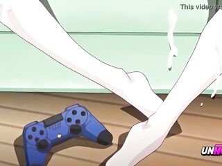 Caught My 18yo Virgin Step Sister Masturbating With My Console Control - Manga
