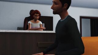 Mega Sims- Cheating ex-wife gangbanged by big black cock infront of hubby (Sims four)