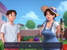 [Gameplay] Summertime Saga - She gave him a handjob in the shower and cleaned him up