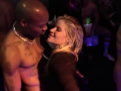 Hot babes at the club get fucked