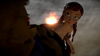 Frozen - Princess Anna gets fingered till she squirts