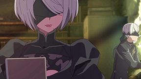Nier Automata - 2B is eager to know what a real deep creampie is