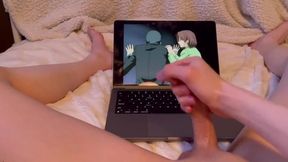 Futanari’s Thick Juices Drip Over Big Gritty Hentai