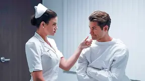 Naughty nurse fucks dangerous asylum patient to save him from the damn chair