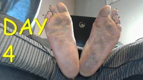 1 week dirty feet diary