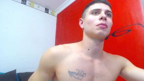 Athletic Twink Shows Off His Body and Plays with Nipple Clamps