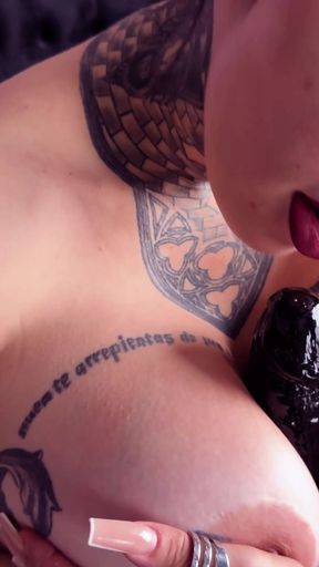 Black Big Dildo (bbc) for My Pout and Tongue