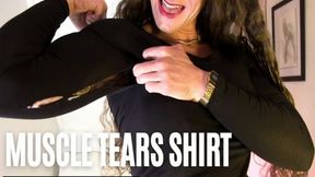 Muscle Tears Apart a T-Shirt 480p