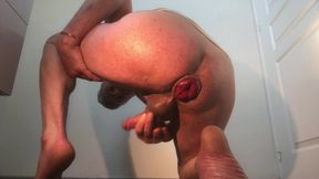 beautiful close-up anal demonstration