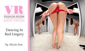 Dancing In Red Lingery And Without It