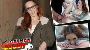 German Scout - Tiny Titties Inked Chick Foxi Sani Pickup for Rough Casting Fuck