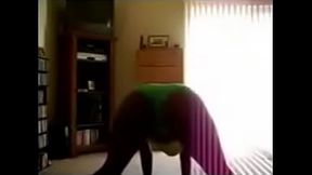 Sexy Black Coed Shaking Her Ass In Panties -