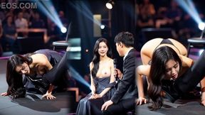 AI-generated Korean beauty's steamy solo play