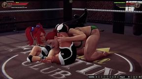 Polly Plaything VS Kallan (Naked Fighter 3D)