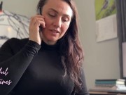 Creampie Stepmom while she takes a work call