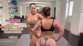 Tara vs Monique Wrestling: Hard Tightening Holds Battle