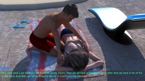 AWAM #18 Had a nice massage at the swimming pool topless