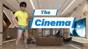 A masculine guy wanders around the city where he discovered a secret cinema where he got a surprise group sex with strangers