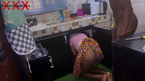 Raunchy Ghana teen's secret&#x1F92B; sex escapade: big cock&#x1F346; invasion in a hidden closet.