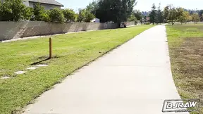 Graycee's face gets blasted with cum