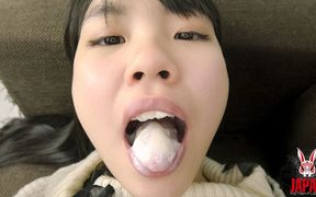 Amateur Girl Series - Observation of Amateur Girl Kanako's Tongue and Saliva Fetishism