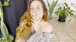 Smoking in a Bathrobe