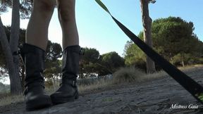 MISTRESS GAIA - LICK MY BIKER BOOTS - HD