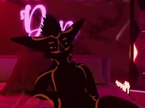 VRChat Furry Femboy Gushes in Gay VR Virtual Sex POV