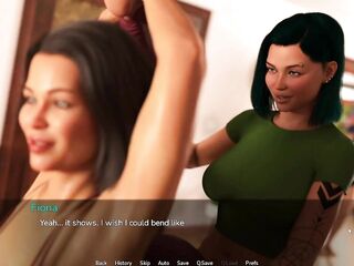 Transsexual Fiona Helping Cuckold Ashe Stepmommy Doing Yoga And Rubbing Twat