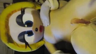 Woman Into Female Sonic Kigurumi Craves Penis During Foreplay