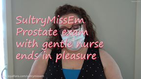 Prostate exam with gentle nurse ends in pleasure