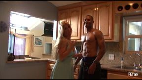 Cougar MILF with hairy pussy hammered deep by big black cock