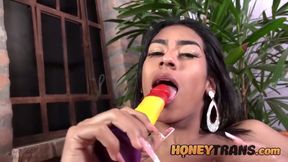 Trans Teen Vanessa Ass Wrecked Toys Gush Cum Explosion