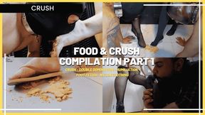 Food & Crush Compilation Part 1: Crush and Domination with Louise Marcada and Guests (720 EN SUB) - Crush - Double Domination - Humiliation - Foot Fetish - Nylon Clothing