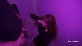 Amateur redhead slut gets fucked and creampied after blowjob