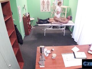 CZECH XXX - Nurses Warm Soaked Twat Solves Patients Wang Problem