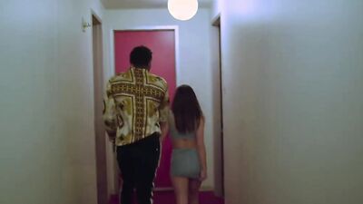 Striking ebony with a perfect ass rammed by a black guy