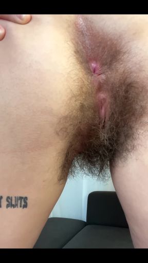 Hairy Pussy Squats