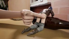 Giant Max Caulfield spanking Punk Chick Chloe Price - Life is Strange