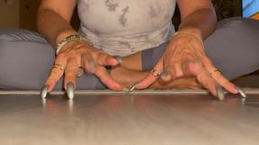 Edge For My Beautiful Long Silver Nails