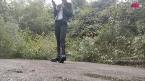 Rainy day and muddy boots