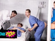 TWINKPOP - Twink Nurse Benjamin Blue Sucks Clark Delgaty's Big Cock Through A Gloryhole