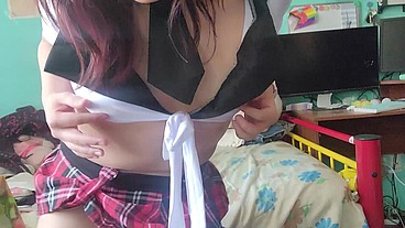 Unboxing and trying lingerie