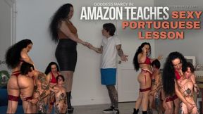 Amazon Teaches Sexy Portuguese Lesson - Ft: Goddess Marcy and Charlie Mitchell