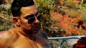 Jayme Janes Heats up the Desert with Sex and Cum Swallowing