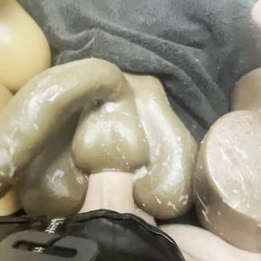 Cum on balls anal ass fuck sextoy