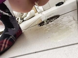 Pissing On The Gas Station Floor In Fishnets