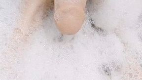 footjob in the bath