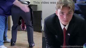 Straight Teenager (Eighteen) gets a Spanking in Dress Clothes.