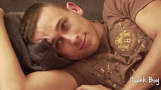 Boy twink media waking up for hot sex